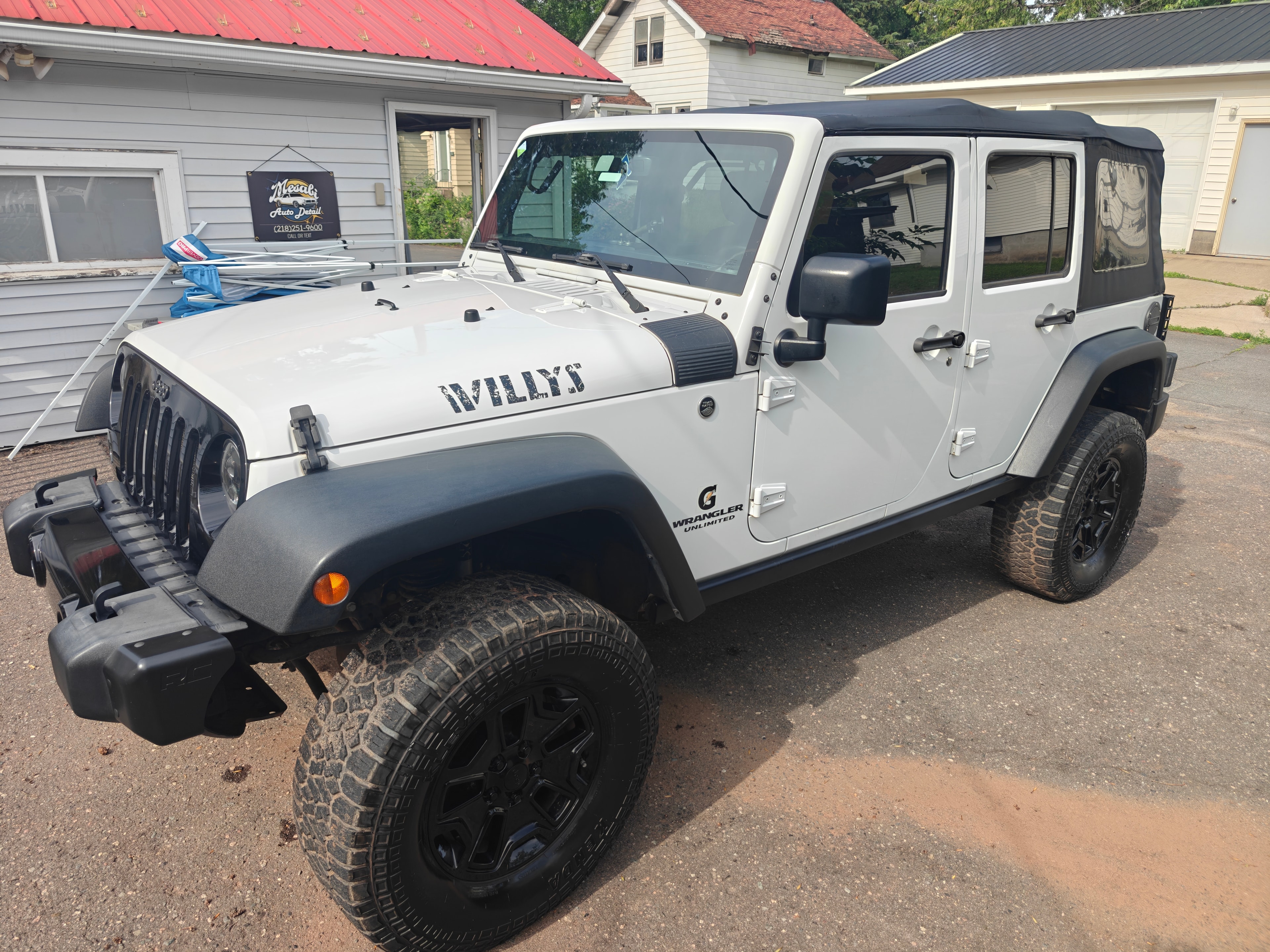 After — Jeep Wrangler exterior wash and wax