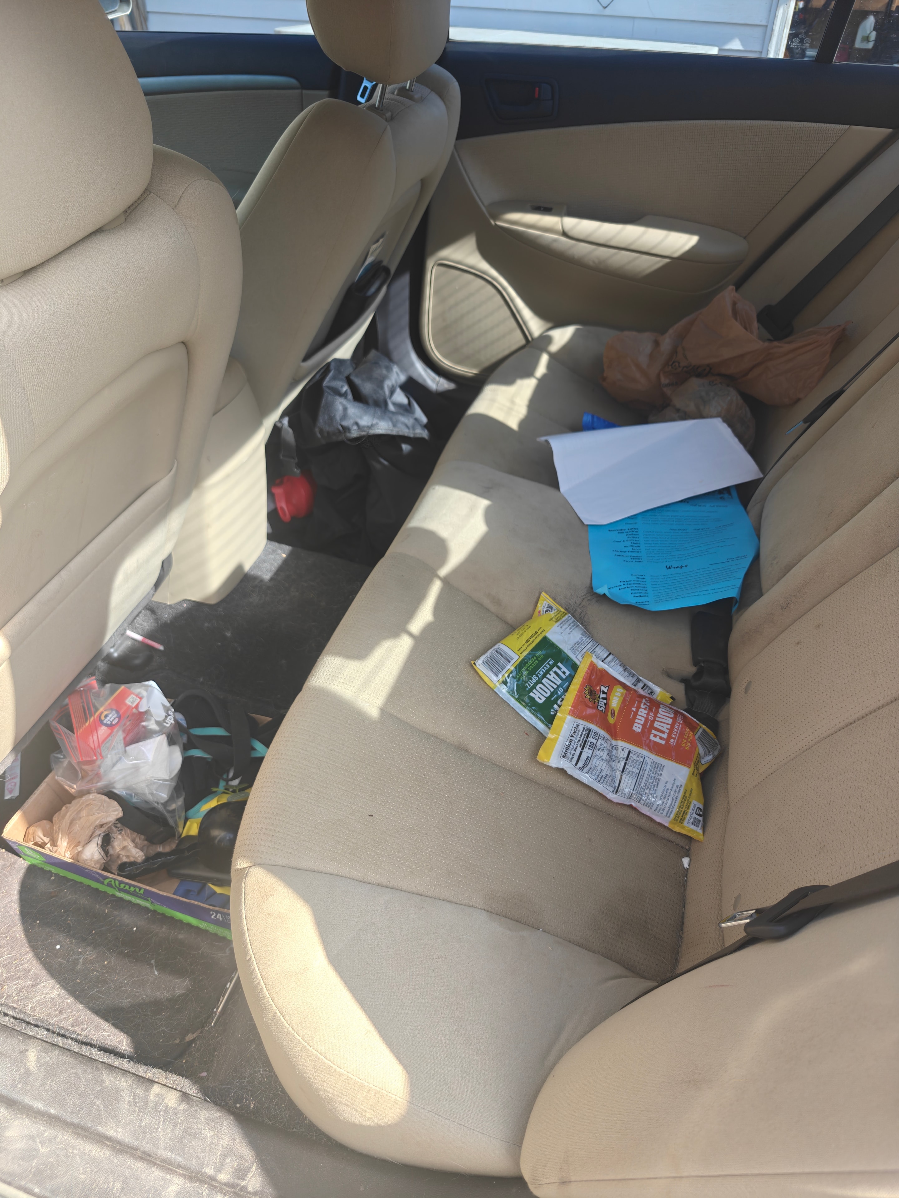 Before — Car interior detail